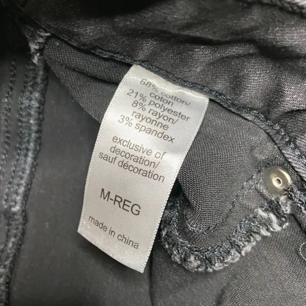Maurices Jeans Faded Black Studded Skinny Jeans Size Medium Regular 8 10 - Picture 9 of 14